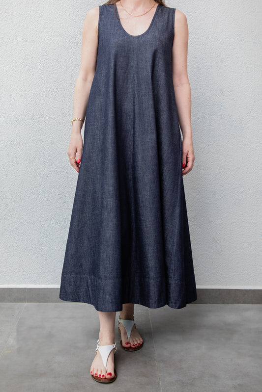 Sara Elbise Denim Kumaş